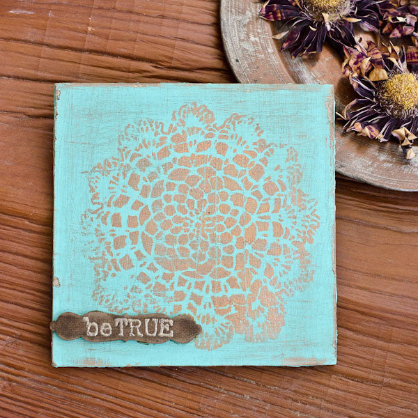 Be True Distressed Canvas Project