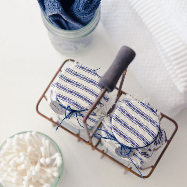 Milk Bottle Bath Salts Caddy