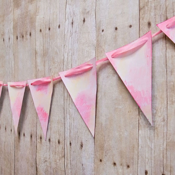 Watercolor Pennant Banner Project
