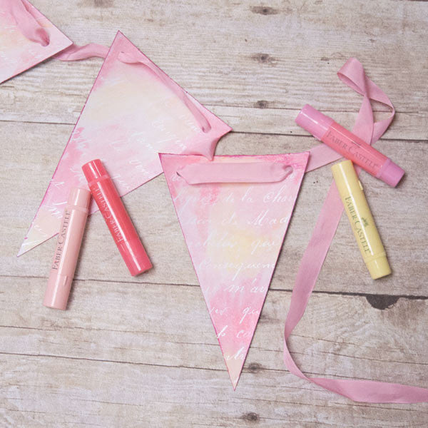 Watercolor Pennant Banner Project