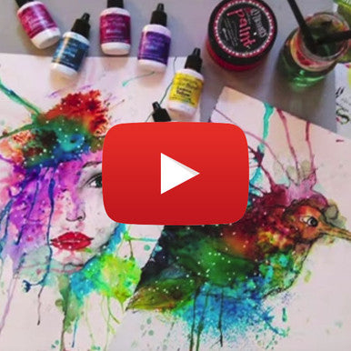 Watercolor Technique with Ken Oliver Color Bursts Video by Nika in Wonderland