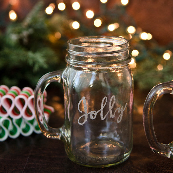 Holly Jolly Engraved Mugs Project