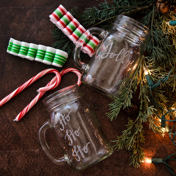 Holly Jolly Engraved Mugs Project