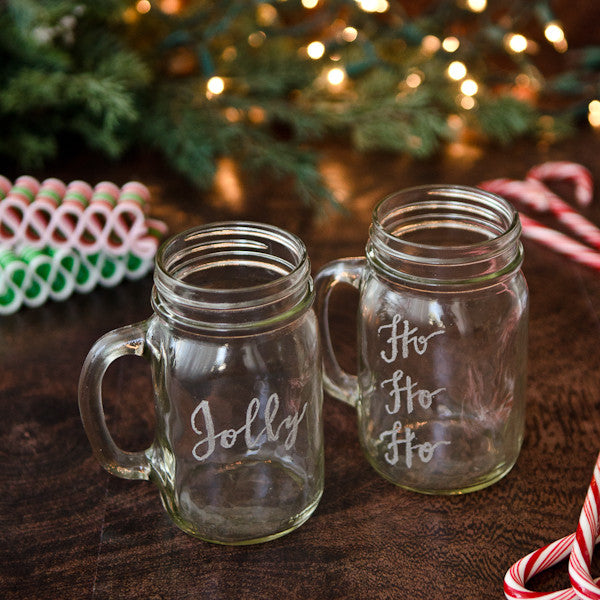 Holly Jolly Engraved Mugs Project