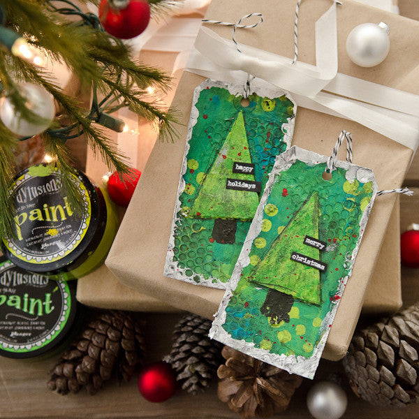 O Christmas Tree! Mixed-Media Tags