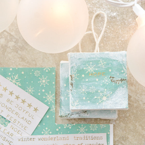 Teeny Canvases to Trim Your Tree Project