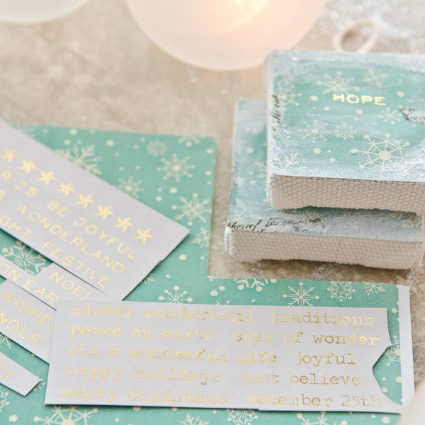 Teeny Canvases to Trim Your Tree Project