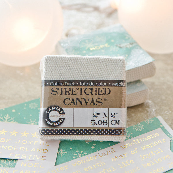 Teeny Canvases to Trim Your Tree Project