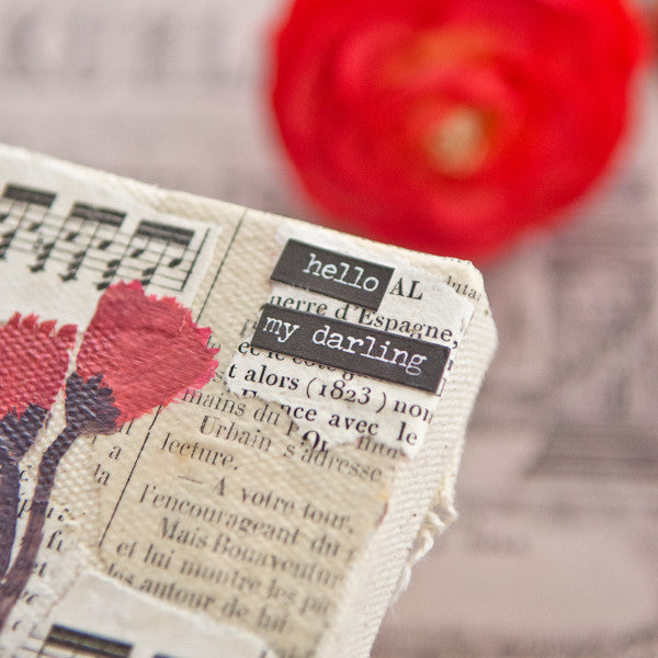 Red Poppies Mixed-Media Canvas