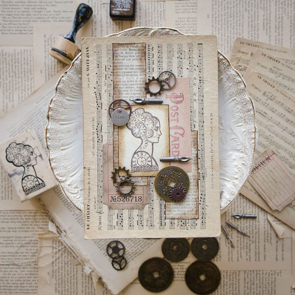 Steampunk Temptress Layered Canvas Project