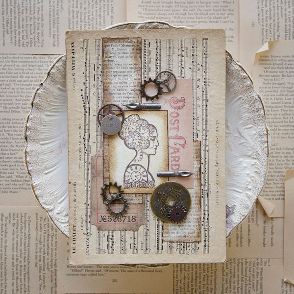 Steampunk Temptress Layered Canvas Project