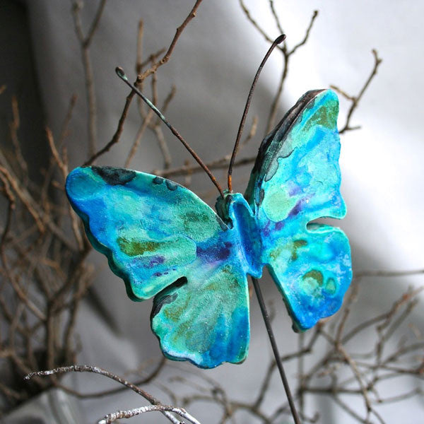 In Flight Morpho by Sandra Evertson