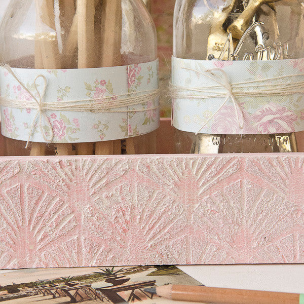 Shabby Chic Desk Décor Part 2: Desktop Storage with Mason Jars