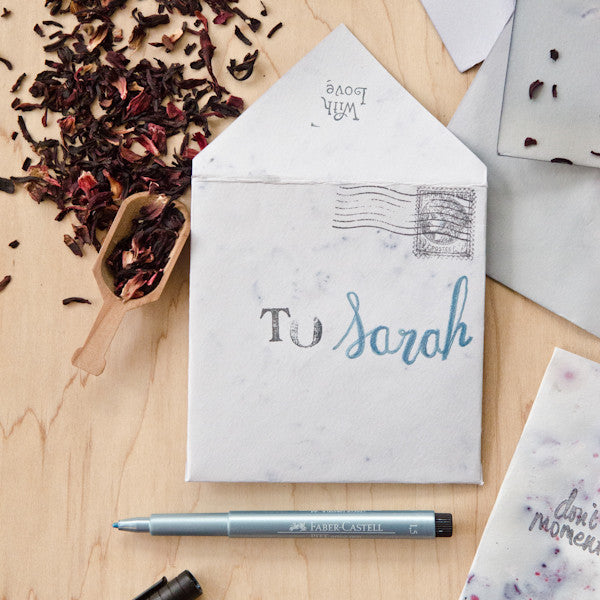 Hibiscus Hand-Dyed Stationery Set
