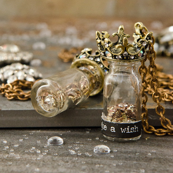 Regal Bottled Wishes Necklace