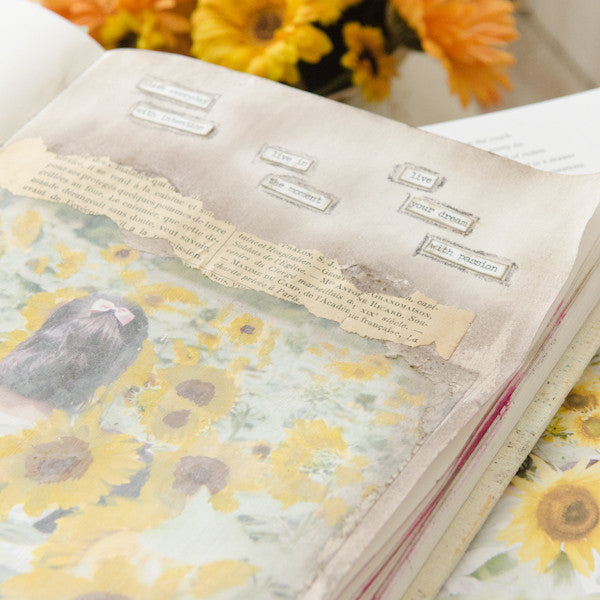 Sunflowers Art Journal Page