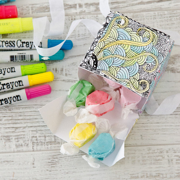 Coloring Book Gift Box Project