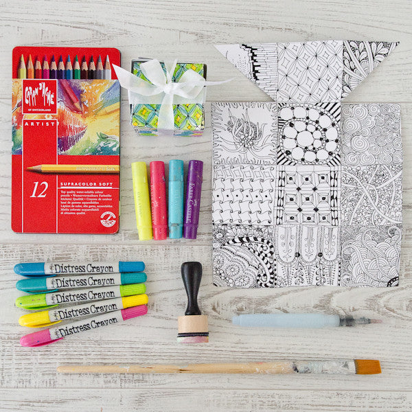 Coloring Book Gift Box Project
