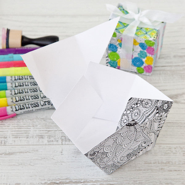 Coloring Book Gift Box Project