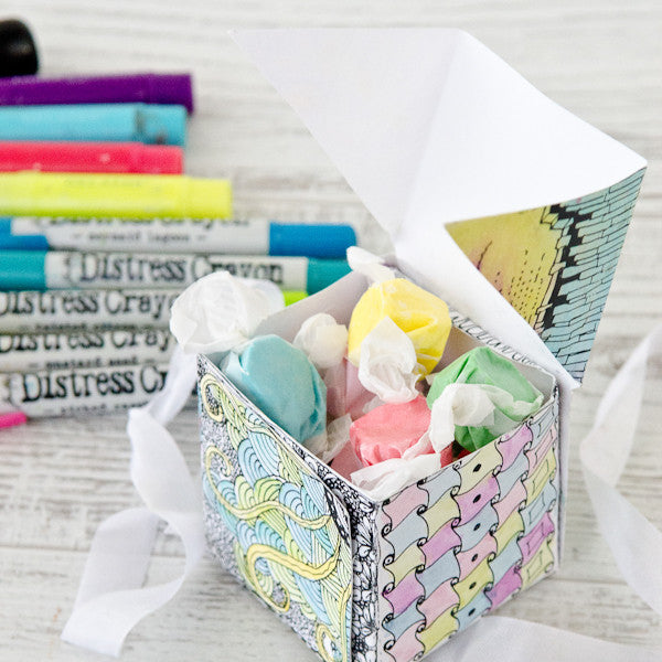 Coloring Book Gift Box Project