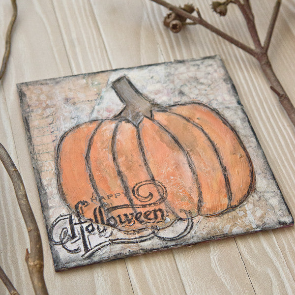 Scribbly Pumpkins Canvas