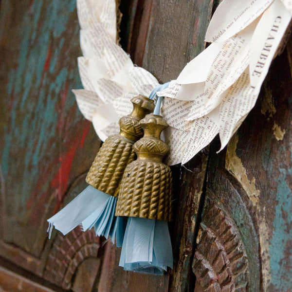 French Flea Market Laurel Wreath Project
