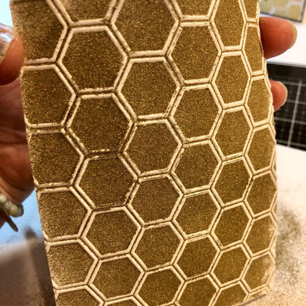 Making Your Own Metallic Embossed Paper Project by Jo West