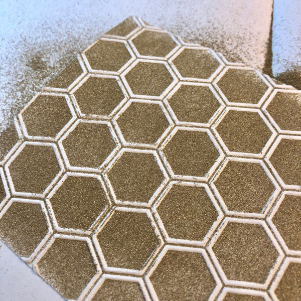 Making Your Own Metallic Embossed Paper Project by Jo West