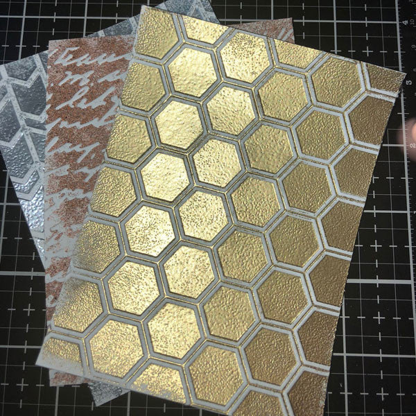 Making Your Own Metallic Embossed Paper Project by Jo West