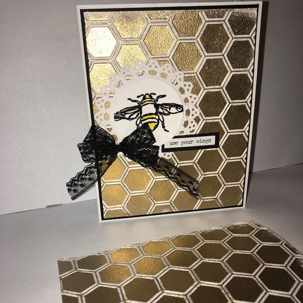 Making Your Own Metallic Embossed Paper Project by Jo West