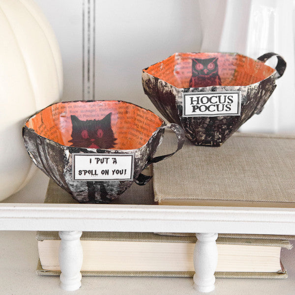 Papier-Mâché Teacups Two Ways Project by Catherine Garmany