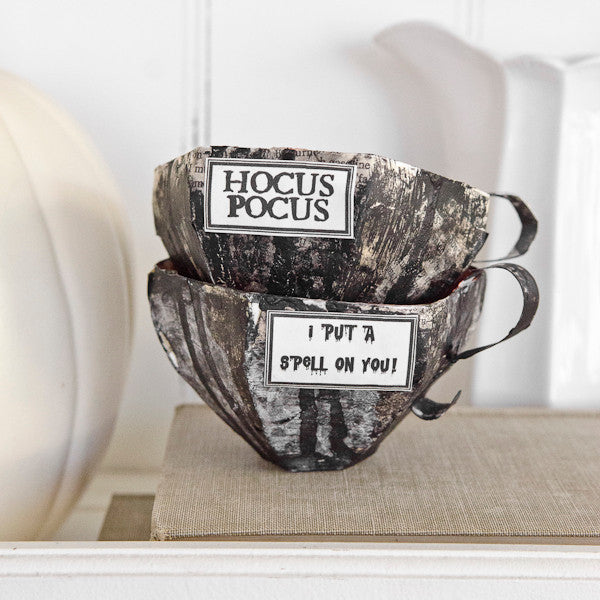 Papier-Mâché Teacups Two Ways Project by Catherine Garmany