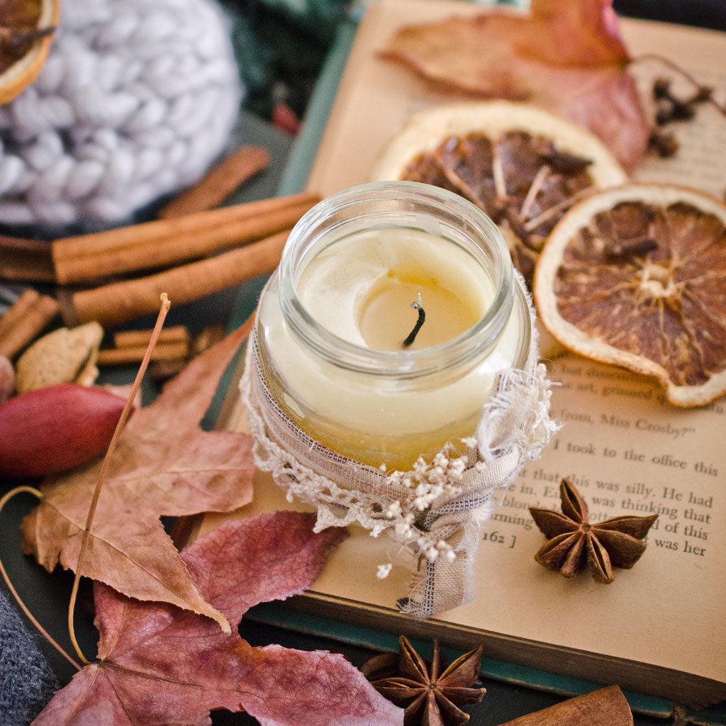 Homemade Fall Candle with 8 Scent-Sational Blends by Danielle Williams