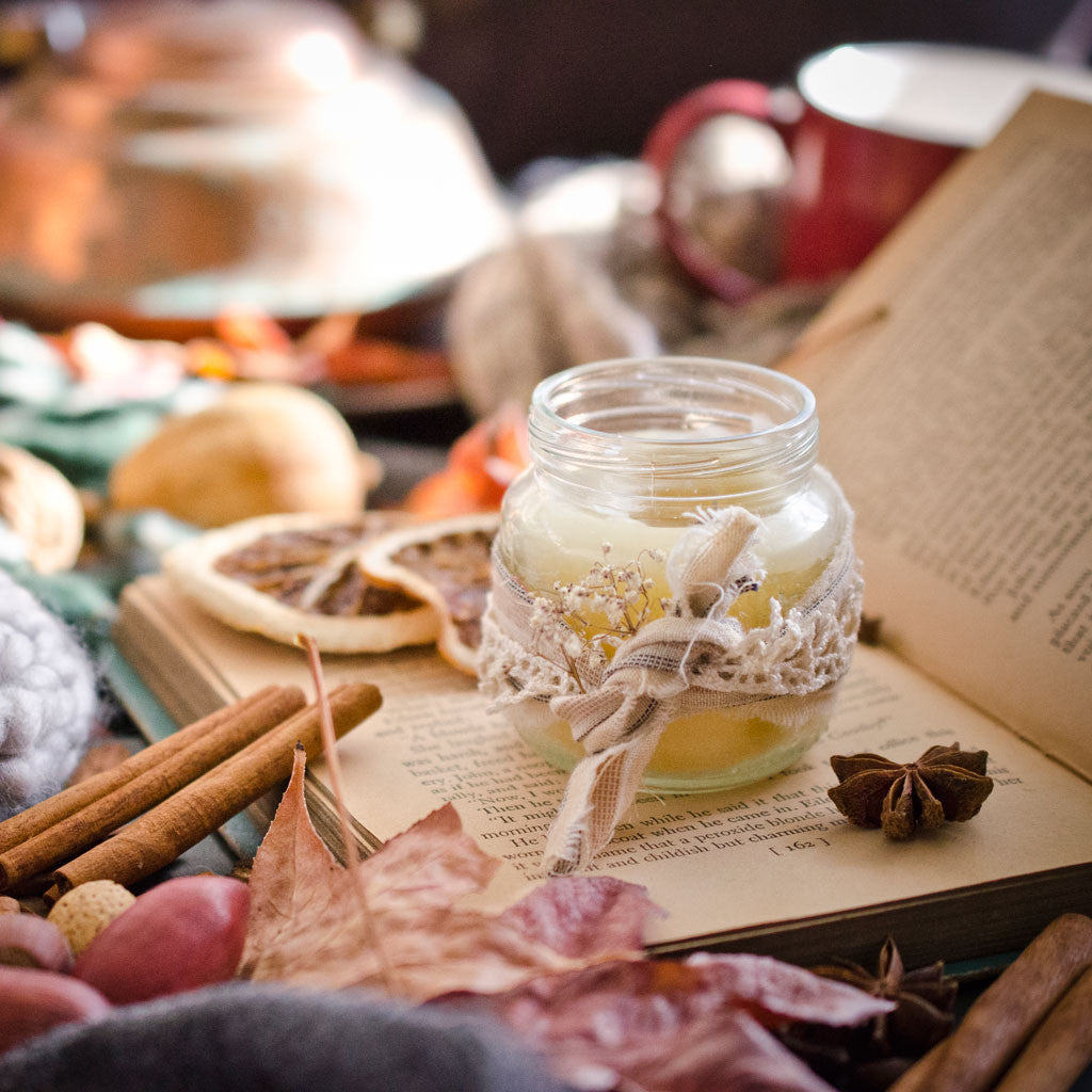 Homemade Fall Candle with 8 Scent-Sational Blends by Danielle Williams