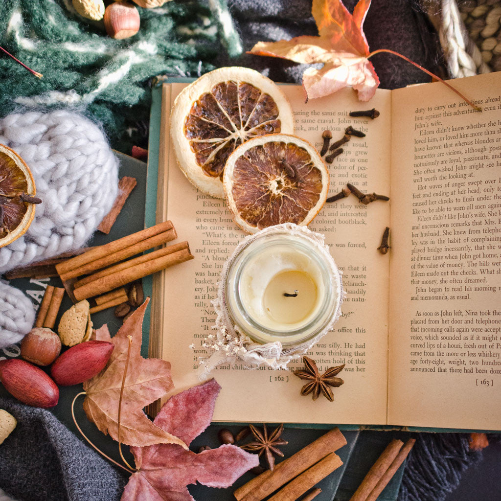 Homemade Fall Candle with 8 Scent-Sational Blends by Danielle Williams