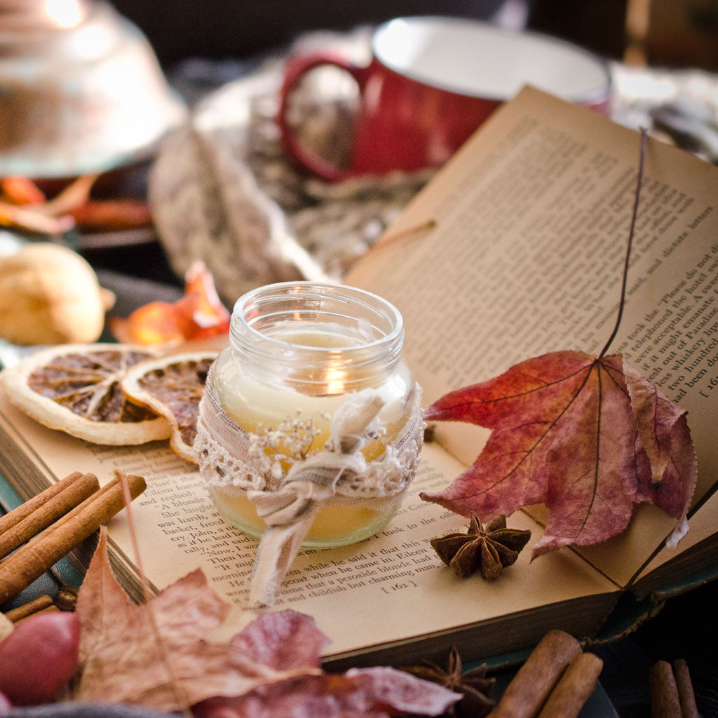 Homemade Fall Candle with 8 Scent-Sational Blends by Danielle Williams
