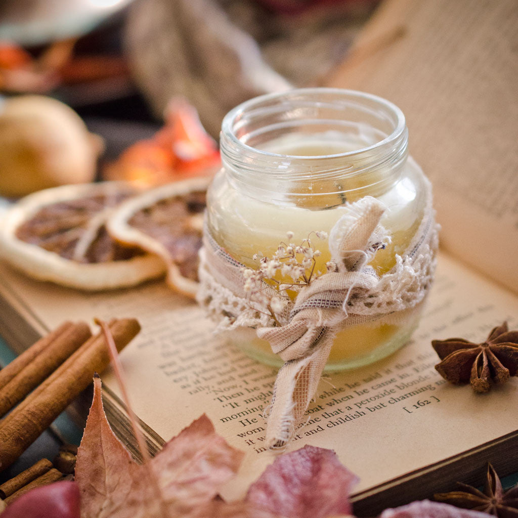 Homemade Fall Candle with 8 Scent-Sational Blends by Danielle Williams