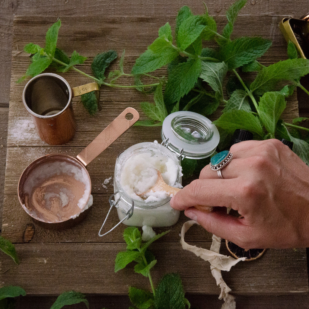 DIY Orange & Mint Sugar Scrub by Danielle Williams