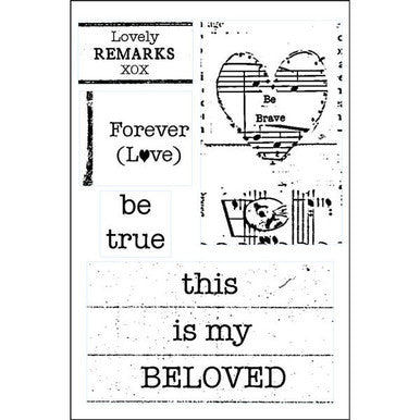 Love Lines Beloved Clearly Impressed Stamp Set by Kristen Robinson
