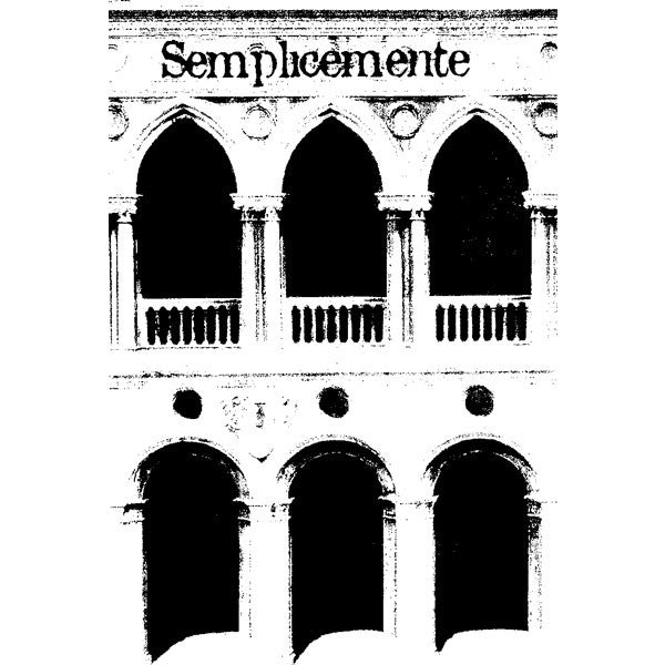 Six Arches Wood Mounted Stamp by Maureen Strain