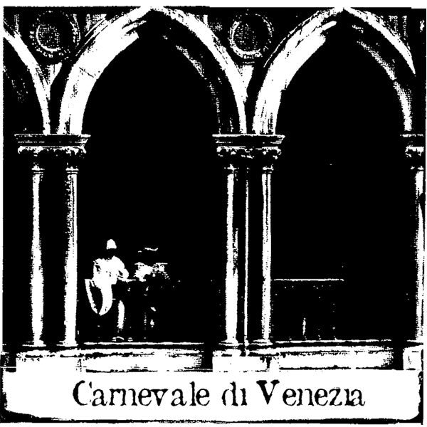 Carnevale Wood Mounted Stamp by Maureen Strain