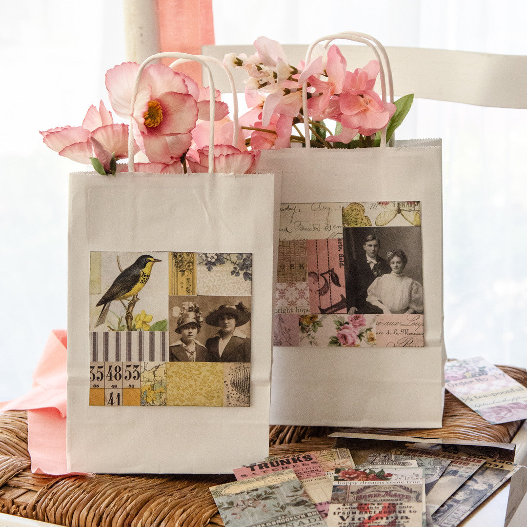 Patchwork Paper Gift Bags