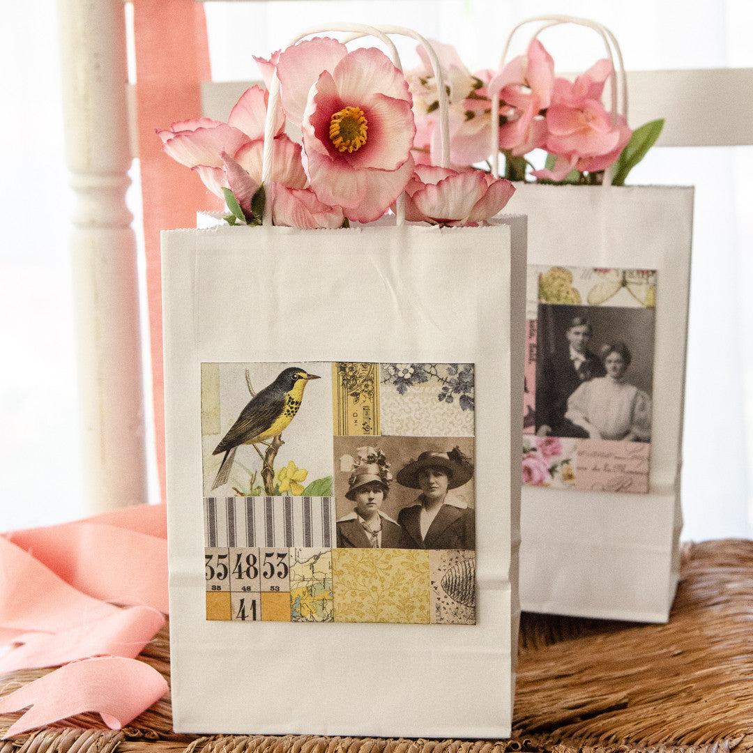 Patchwork Paper Gift Bags