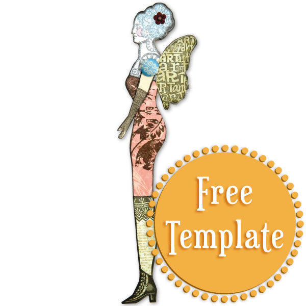 Winged Doll Template