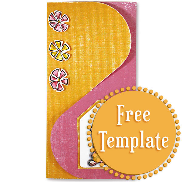 Interposal Card Interlocking, Three-Panel Card Template | Stampington & Company