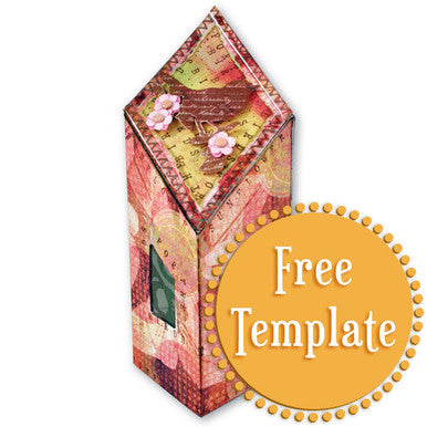 Diamond Top Gift Box Template