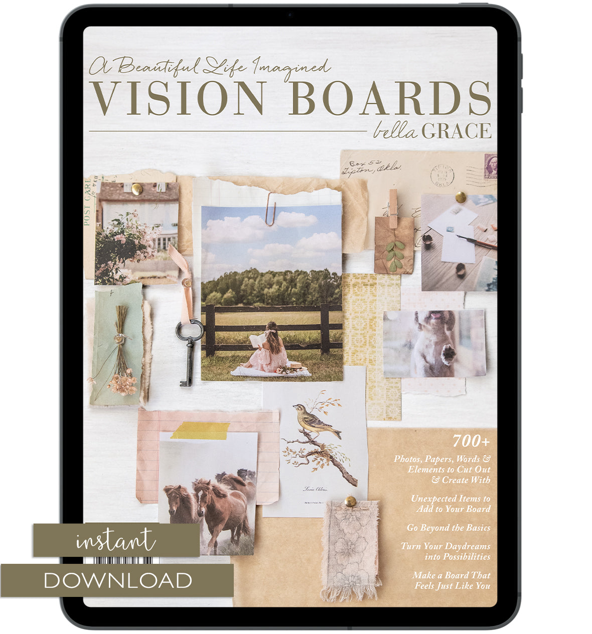 Vision Boards: A Beautiful Life Imagined Issue 1 Instant Download