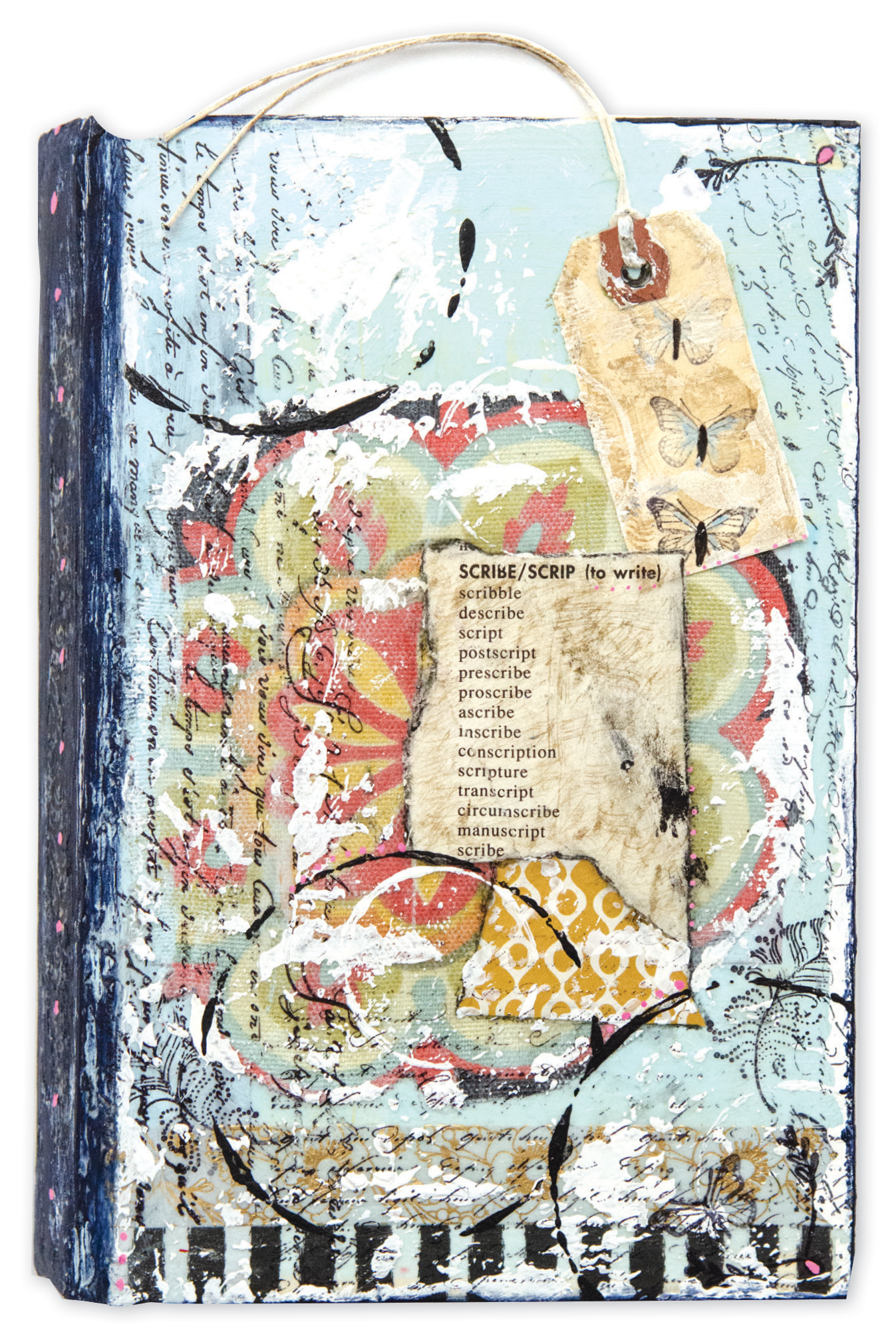 Adding words into your art journal - Mixed Media Art