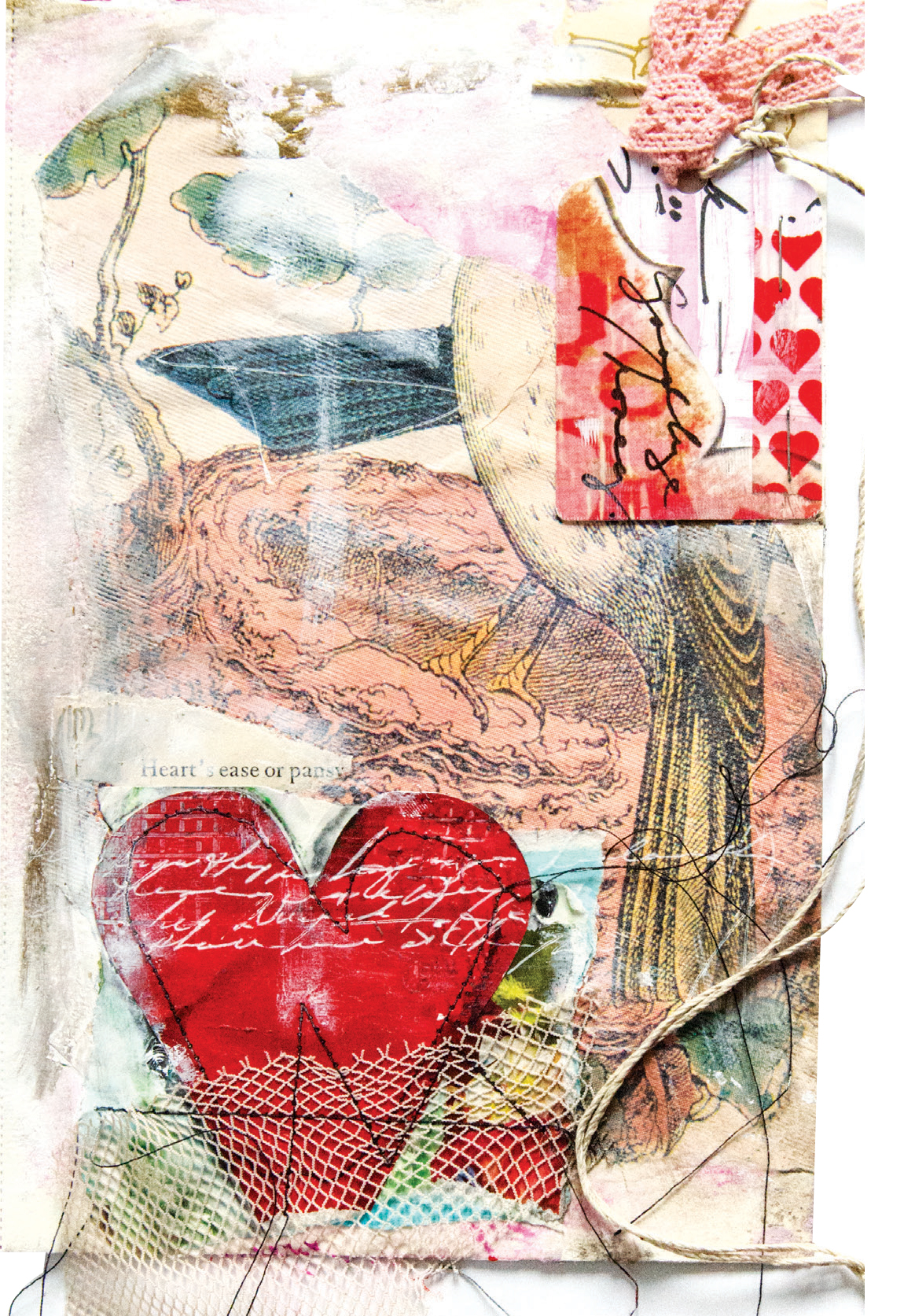 DIY Mixed-Media Art Journal Page