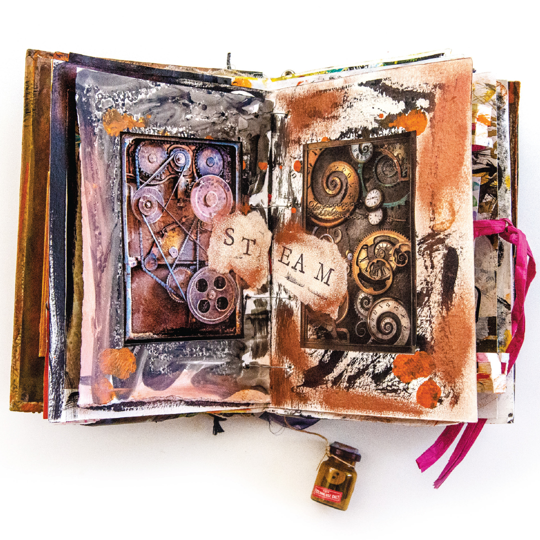 The Crafter's Workshop BlogHoliday Trinkets: Mixed Media Art Journal